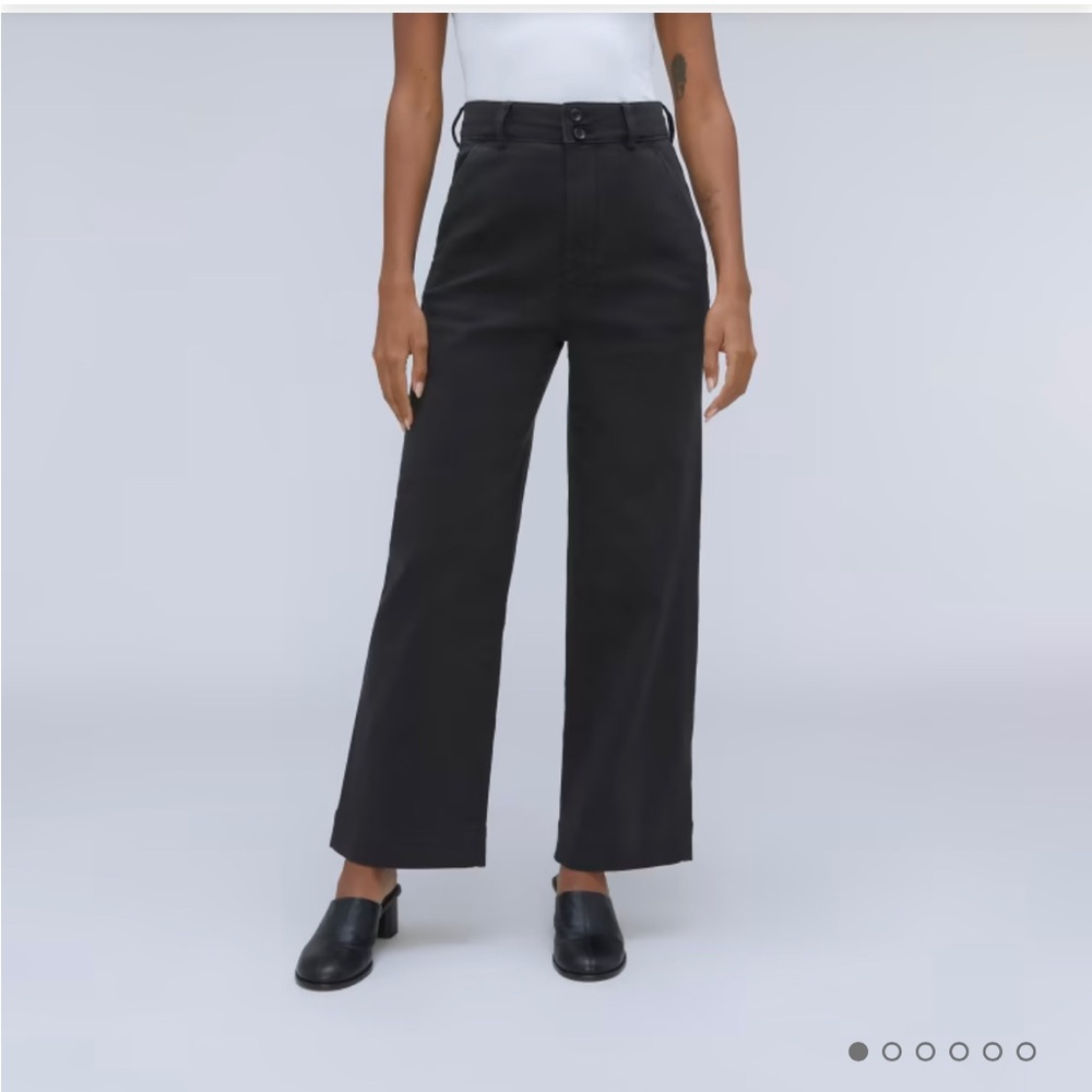 Everlane wide leg jean black size 2